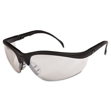 MCR™ Safety Klondike Safety Glasses, Black Matte Frame, Clear Mirror Lens freeshipping - TVN Wholesale